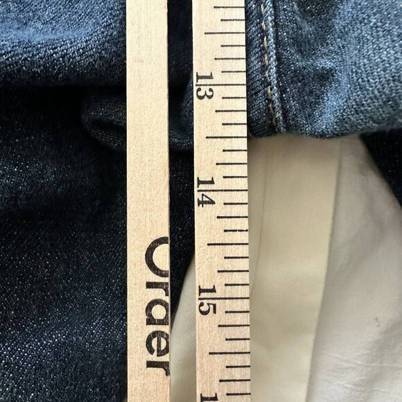 Levi Strauss Dark Wash Blue Denim Jeans 514 Mens 38X32 Straight Leg Preppy - Picture 7 of 13